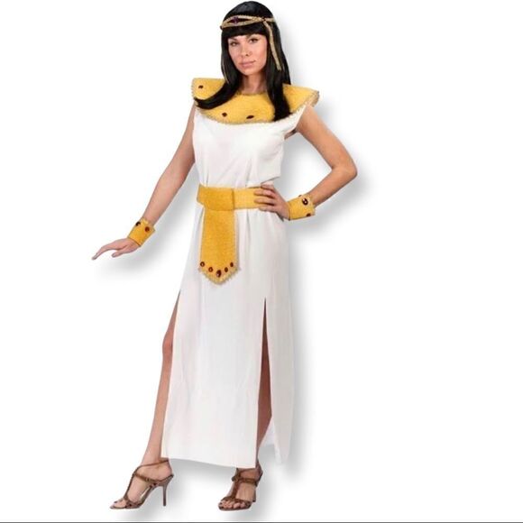 Cleopatra Pharaoh Egyptian Woman Costume One Size Fits Most Of Adults - Picture 1 of 3